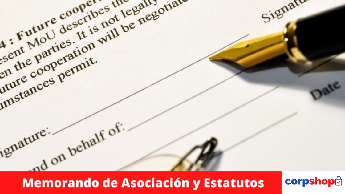Memorando de asociación y Estatutos 1